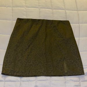 Cheetah silk skirt